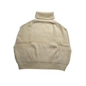 Blossom Ribbed Knit Sweater Vest in Cream